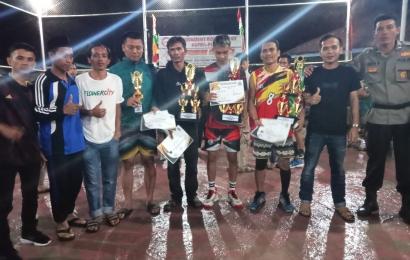 Monitoring Babak Final,  Polsek Lais Hadiri Pertandingan Bola Volly