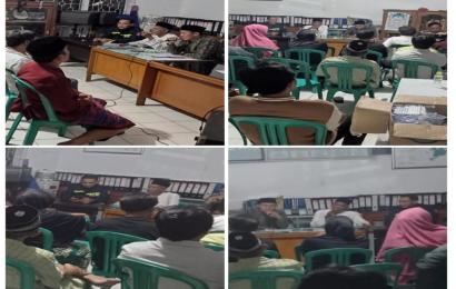 Polsek Teluk Segara, Monitoring dan Koordinasi Bersama Lurah dan RT Terkait Imbaun Kamtibmas