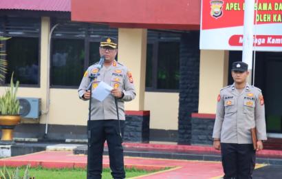 Apel Bersama, Kapolres BS Berikan Arahan kepada Polisi RW Wujudkan Kamtibmas yang Nyaman dan Kondusif