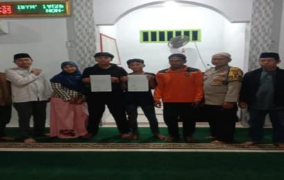 Problem Solving, Bhabinkamtibmas Mediasi Warga Binaannya yang Terlibat Pencurian Tong Sampah 