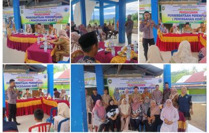 Kapolsek Kedurang Berikan Penyuluhan Hukum Tentang  KDRT di Desa Lawang Agung