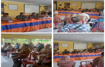 Kapolsek Selebar Bersama Personel Hadiri Rapat Koordinasi Pelaksanaan TMMD di Kelurahan Betungan 