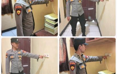 Polres Kaur Cek Instalasi Listrik Mako 