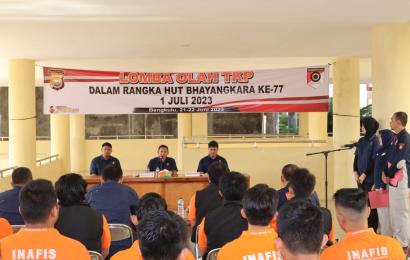 Dit Reskrimum Polda Bengkulu Gelar Lomba Olah TKP, Diikuti Seluruh Polres Jajaran