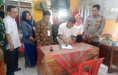 Personel Polsek Air Besi Hadiri Tes Seleksi Calon Perangkat Desa Padang Sepan