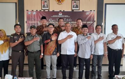 Polres BS Hadiri Rapat Pleno Terbuka Rekapitulasi dan Penetapan DPT Kabupaten BS 