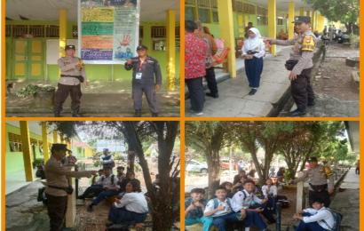 Bhabinkamtibmas Polsek Gading Cempaka Laksanakan Pengamanan PPDB 