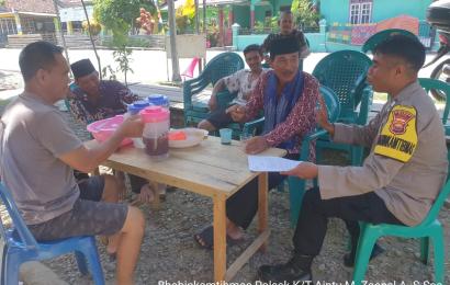 Bhabinkamtibmas Polsek Kaur Tengah Berikan Pelayanan Delivery Penerbitan SIK