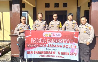 Ikuti Lomba Kebersihan, Polsek Lais Dikunjungi Oleh Tim Penilai