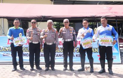 Satlantas Polres Kepahiang Raih Juara Kedua dan Ketiga Lomba Safety Riding Tingkat Polda Bengkulu