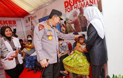 Gelar Baksos Kesehatan, Kapolri: Demi Keselamatan Masyarakat 