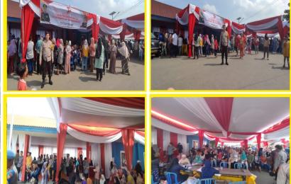Polsek Kampung Melayu Lakukan Pengamanan Giat Bakti Kesehatan Polda Bengkulu 
