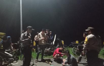 Antisipasi 3C, Piket Yanmas Polsek Muara Sahung Laksanakan Patroli Mobiling