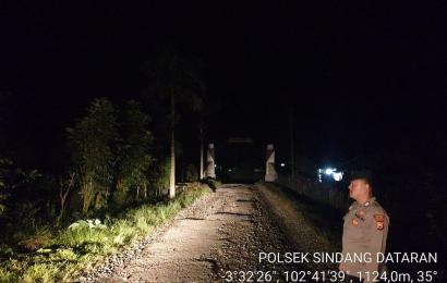 Patroli Dijalan Lintas, Cara Polsek Sindang Dataran Beri Masyarakat Rasa Aman