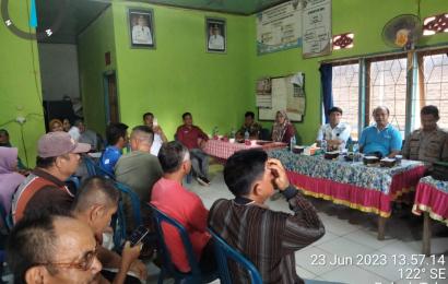 Kapolsek Talo Hadiri Kegiatan Sosialisasi Pendirian Perusahaan PT.SSM di Desa Suka Bulan 