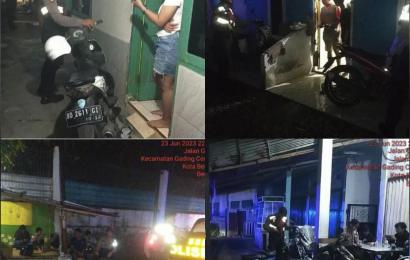 Guna Meminimalisir Tindak Pidana, Personel Sat Samapta Polresta Bengkulu Patroli Mobiling 