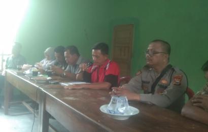 Monitoring Penggunaan DD, Polsek Lais hadiri acara Penetapan Titik Nol