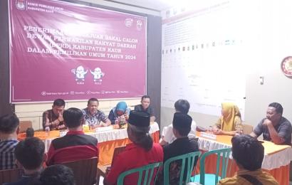 Polres Kaur Hadiri Kegiatan Penyerahan Berita Acara Hasil Verifikasi Administrasi Dokumen Persyaratan Balon Anggota DPRD Kabupaten Kaur