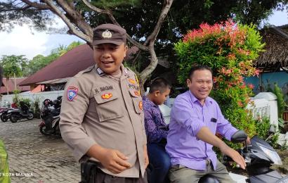 Berikan Rasa Aman dan Nyaman Saat Laksanakan Ibadah Minggu, Polsek Kota Manna Lakukan Pengamanan Gereja