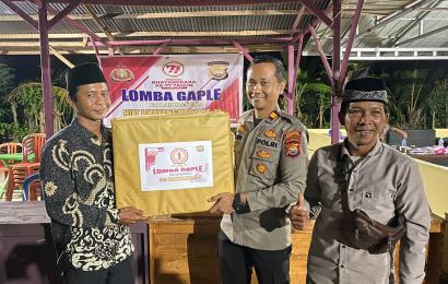 Peringati Hari Bhayangkara ke 77 tahun 2023, Polsek Seginim Gelar Lomba Gaple 