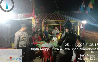 Polsek Maje Patroli Dialogis Sampaikan Imbauan Kamtibmas