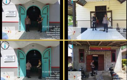 Polsek Maje Lakukan Pengaman Ibadah Minggu
