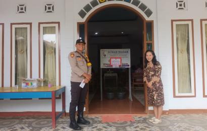 Wujudkan Rasa Aman Beribadah Polsek Giri Mulya Lakukan Pengamanan Gereja
