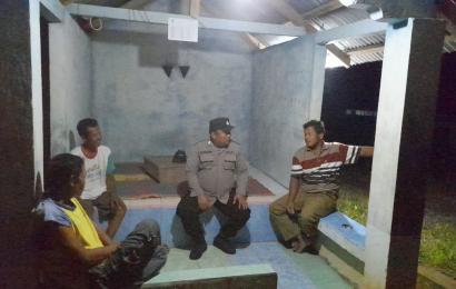 Polsek Giri Mulya Melakukan Patroli dan Sambang Poskamling