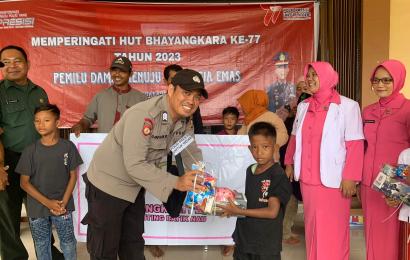 Polsek Batiknau Adakan Sunatan Masal Dalam Rangka HUT Bhayangkara ke-77
