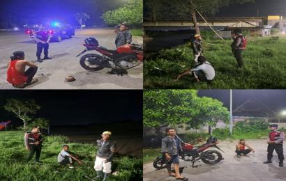 Patroli Mobiling, Personel Sat Samapta Polresta Bengkulu Sambangi Pemuda yang Berkumpul 