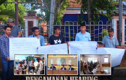 Polres Bengkulu Selatan Kawal Aksi Damai Dari Aliansi Selamatkan Bengkulu Selatan di DPRD Bengkulu Selatan  