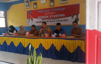 Upaya Pencegahan Stunting Polsek Giri Mulya Hadiri Musyawarah