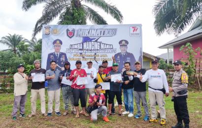 HUT Bhayangkara ke-77, Polsek Padang Jaya Gelar Lomba Mancing