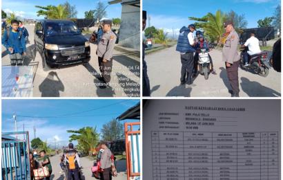 KSKP Pulau Baai Lakukan Monitoring Keberangkatan dan Kedatanagn Kapal KMP Pulo Tello 