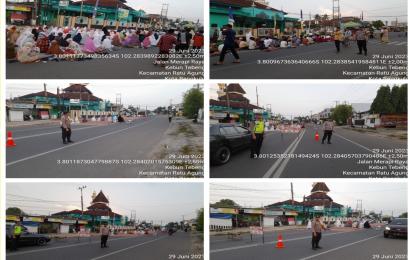 Polresta Bengkulu dan Polsek Jajaran Laksanakan Pengaman Ibadah Salat Iduladha 1444 H