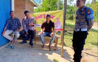 Jumat Curhat, Polsek Muara Sahung Berikan Imbauan kepada Masyarakat Desa Ulak Bandung 