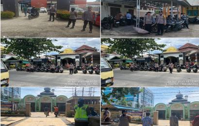 Polwan Polresta Bengkulu, Laksanakan Pengamanan Salat Jumat 