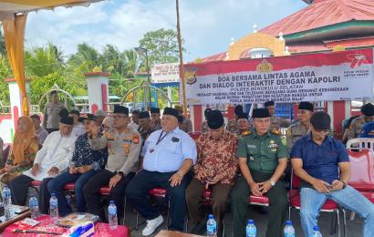 Hari Bhayangkara ke 77 Tahun 2023, Polres BS Doa Bersama Lintas Agama Dilokasi Situs Agama Makam Syech Mohammad Amin 