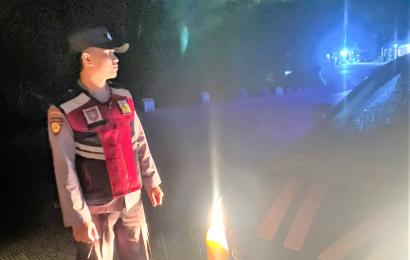 Polsek Batik Nau Patroli Malam Jaga Kondusifitas dan Cegah Kejadian 3C