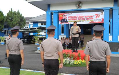 20 Personel Polres Lebong Naik Pangkat 