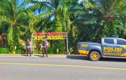 Polsek Nasal Patroli Rutin Sambangi Objek Vital 