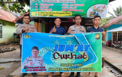 Jumat Curhat, Polsek Lais Tampung Curhatan Warga