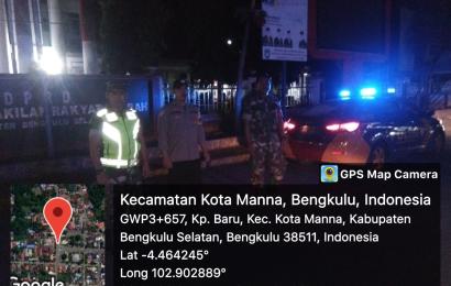 Bentuk Sinergitas Tni-Polri, Polsek Kota Manna dan Kodim 0408 BSK Patroli Bersama