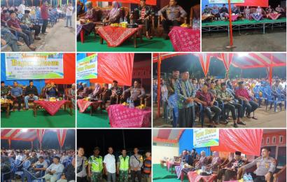 Polsek Kedurang Laksankan Pengamanan Kegiatan Buji'an Dusun Bupati BS di Desa Air Sulau  