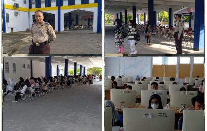 Polsek Muara Bangkahulu Lakukan Pengamanan Ujian SMMPTN di UNIB