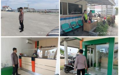 Polsek KSKP Pulai Baai Patroli Siang Berikan Imbau Kamtibmas di Kawasan Pelabuhan