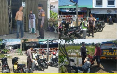 Patroli Mobiling, Sat Samapta Polresta Bengkulu Sambangi Warga Samapaikan Imbaun Kamtibmas