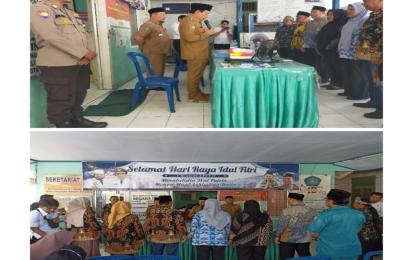 Bhabinkamtibmas Polsek Teluk Segara, Hadiri Pelantikan Ketua LPM, RW,dan RT Kelurahan Pondok Besi