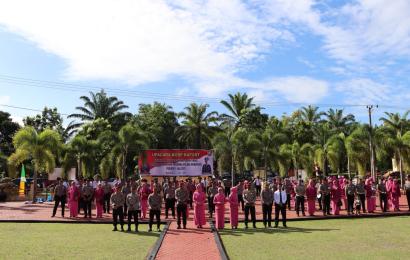 40 Personel Polres Mukomuko Mendapat Kenaikan Pangkat