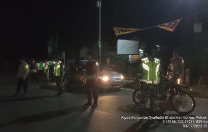 Wujud Sinergitas TNI/Polri, Personel Koramil 409-05 dan Polsek Curup Gelar Patroli Bersama